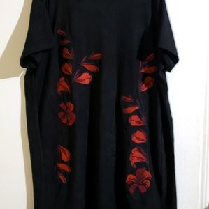 NWT VINTAGE Velvet Charcoal Crewneck Tunic Dress